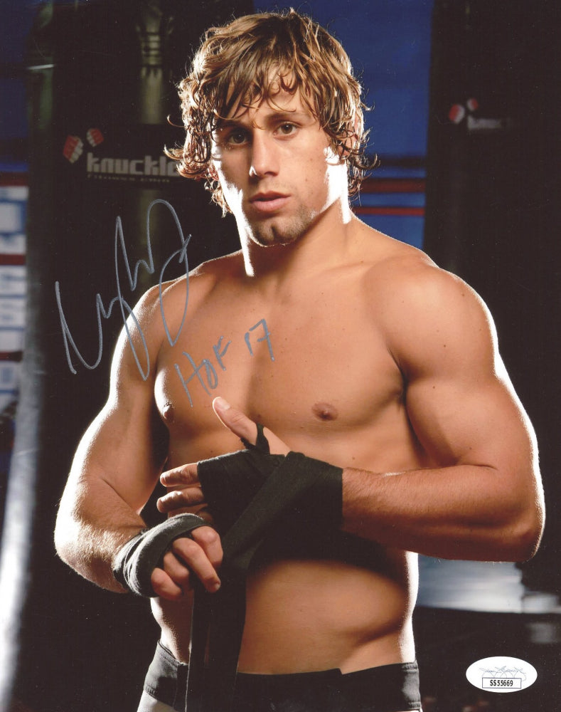 Urijah Faber Signed 8x10 Photo Inscribed "HOF 17" (JSA COA)