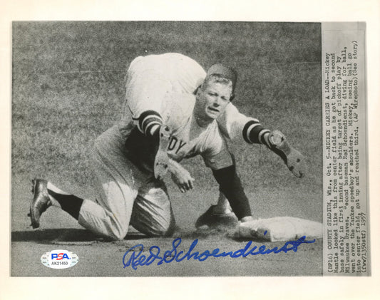 Red Schoendienst Signed Cardinals 8x10 Photo (PSA COA)