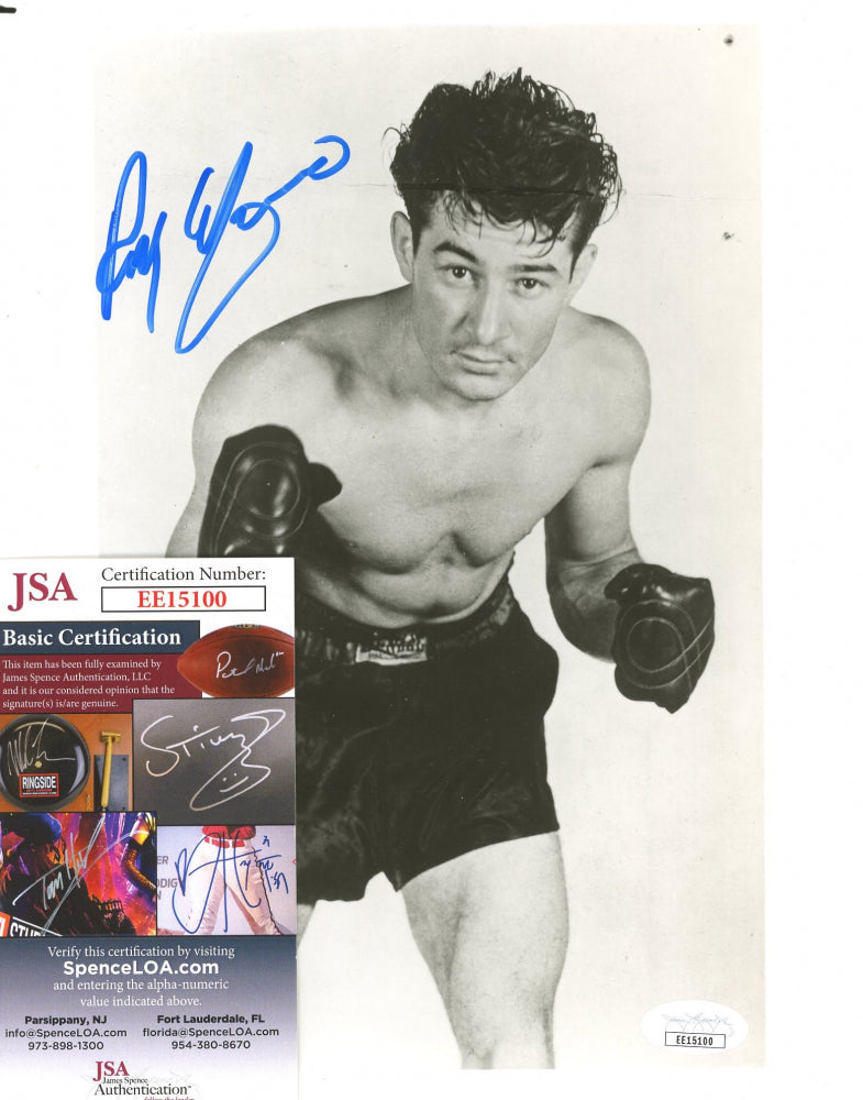 Rocky Graziano Signed 8x10 Photo (JSA COA)