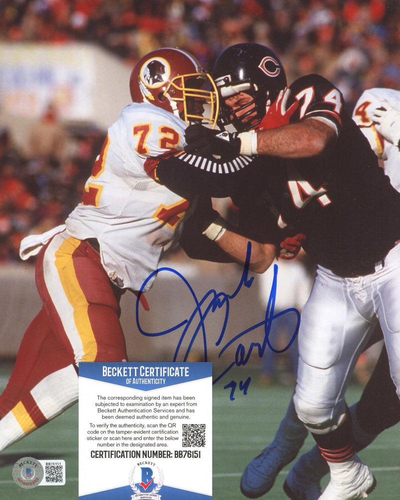 Jim Covert Signed Bears 8x10 Photo (Beckett COA)