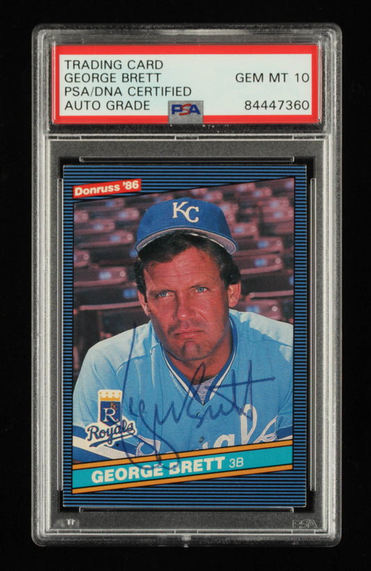 George Brett Signed 1985 Donruss #53 - Autograph Graded PSA 10