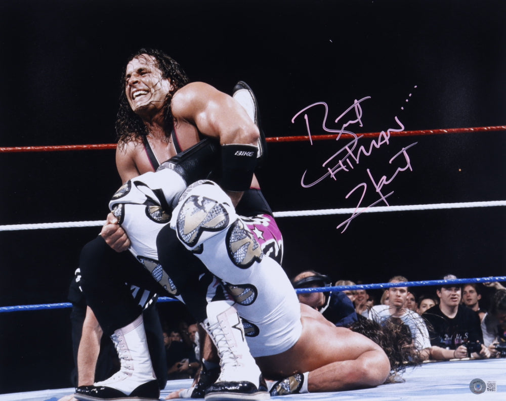 Bret "Hitman" Hart Signed WWE 16x20 Photo (Beckett)