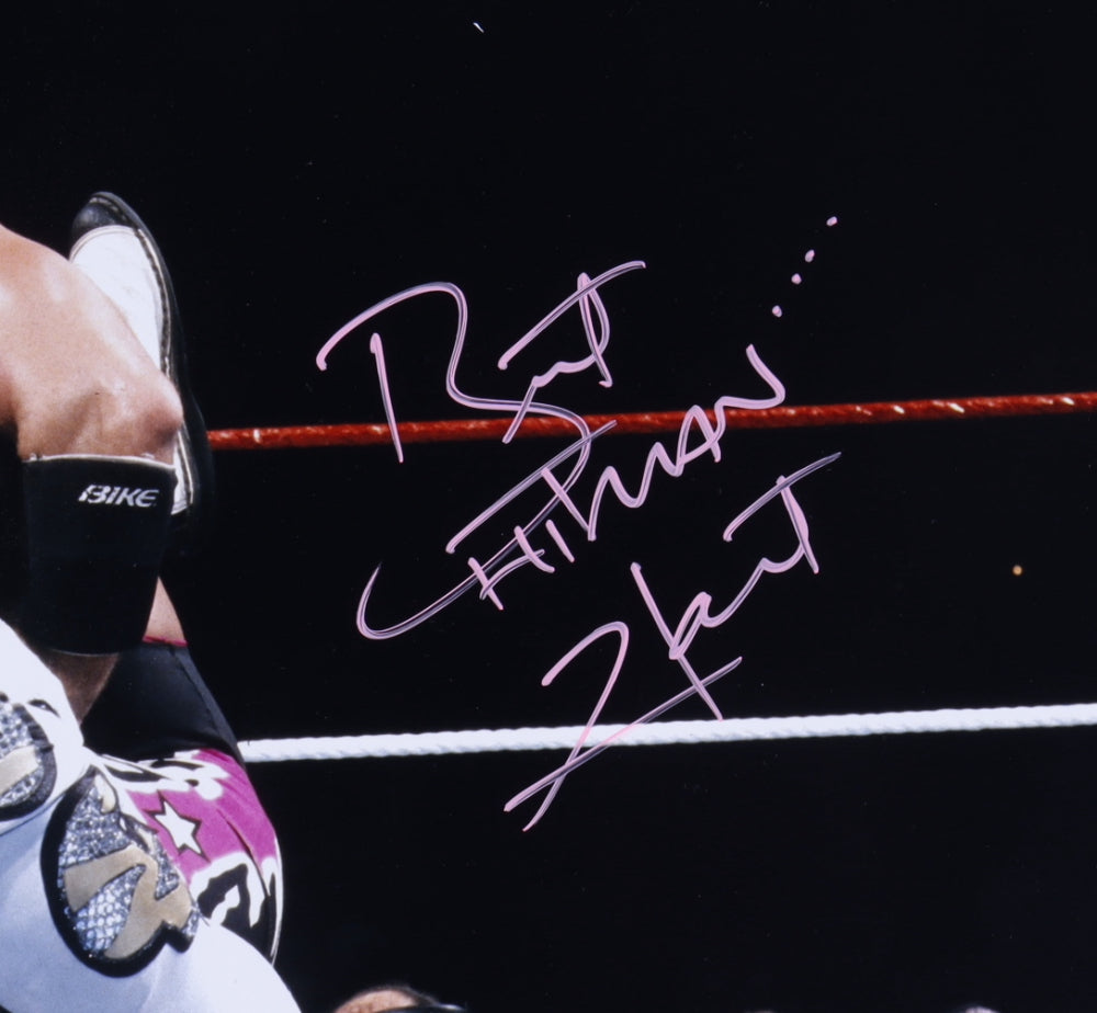 Bret "Hitman" Hart Signed WWE 16x20 Photo (Beckett)