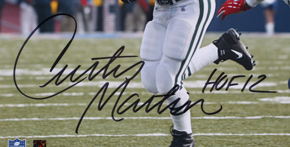 Curtis Martin Signed Jets 11x14 Photo (Beckett COA)