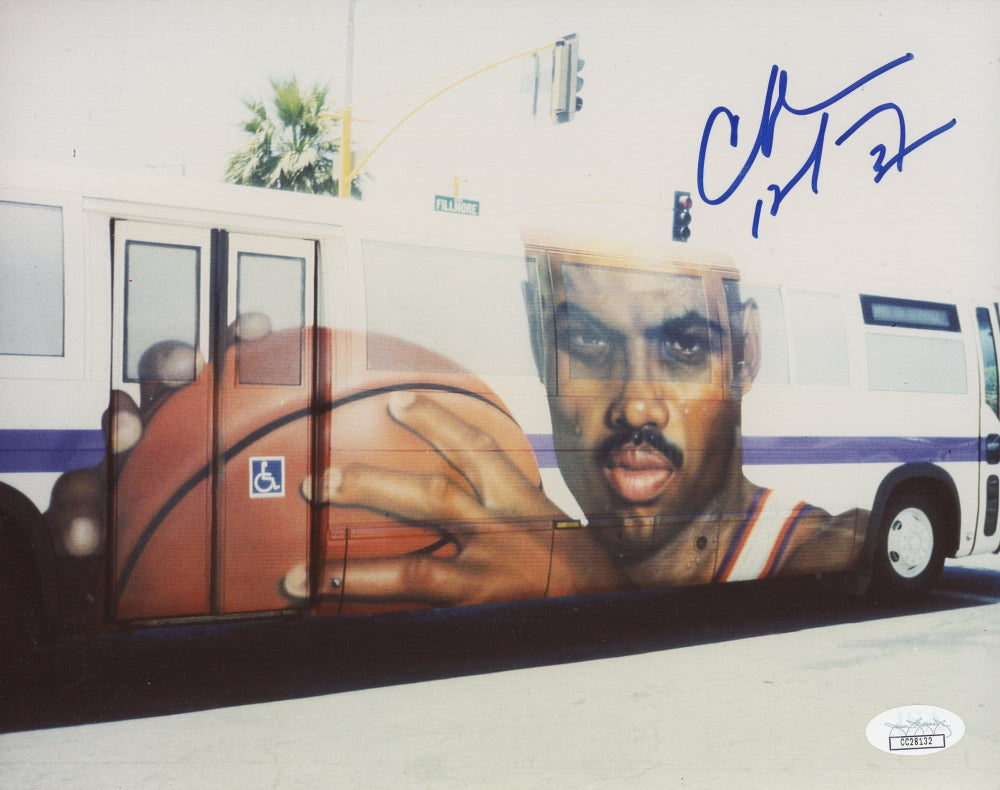 Charles Barkley Signed Suns 8x10 Photo (JSA COA)