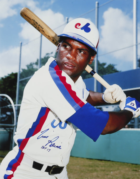 Tim Raines Signed Expos 16x20 Photo Inscribed "HOF 17" (JSA Hologram)