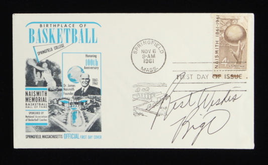 Oscar "Big O" Robertson Signed (JSA COA) 1961 FDC Envelope Inscribed "Best Wishes"