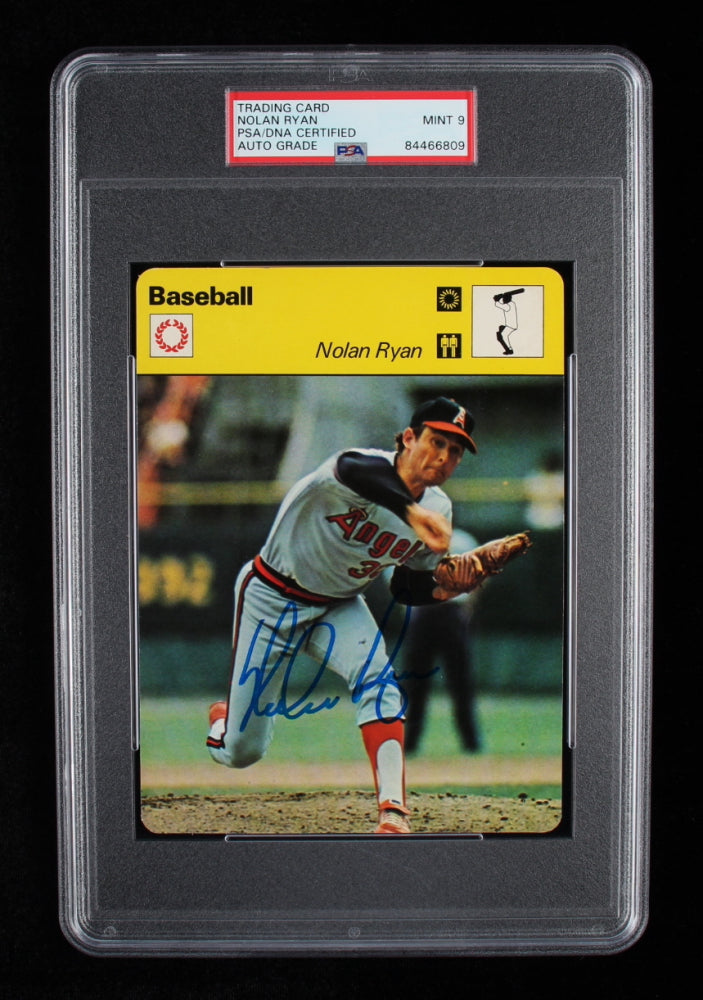 Nolan Ryan Signed 1977-79 Sportscaster Series 23 #2304 - Autograph Graded (PSA) 10