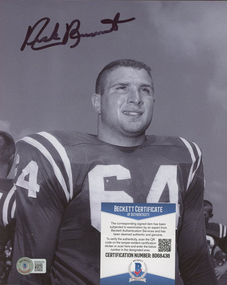 Nick Buoniconti Signed Patriots 8x10 Photo (Beckett)