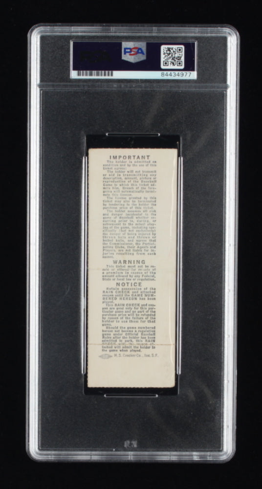 Reggie Jackson Signed 1974 World Series Game 1 Ticket - Autograph Graded (PSA) 10