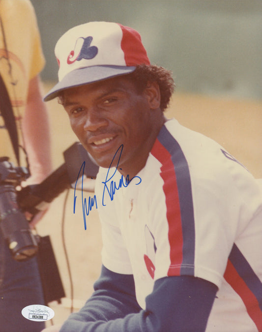 Tim Raines Signed Expos 8x10 Photo (JSA)