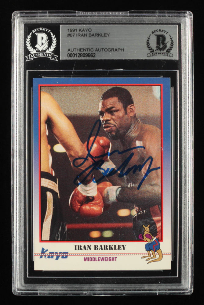 Iran Barkley Signed 1991 Kayo #67 (BGS)