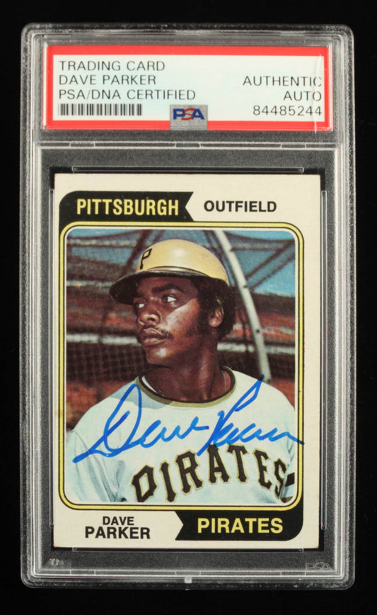 Dave Parker Signed 1974 Topps #252  (PSA) Rookie Card