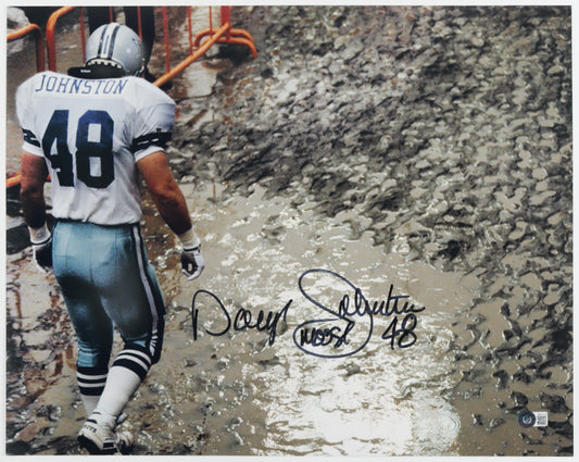 Daryl "Moose" Johnston Signed Cowboys 16x20 Photo (Beckett)