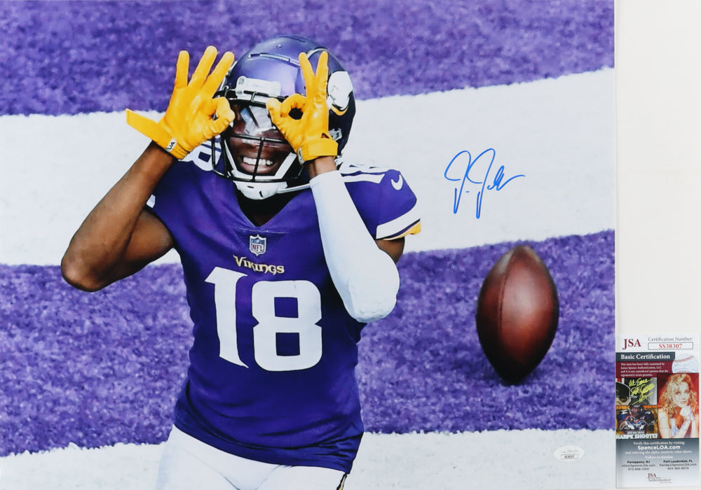 Justin Jefferson Signed Vikings 16x20 Photo (JSA)