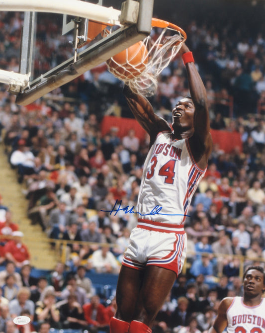 Hakeem Olajuwon Signed Rockets 16x20 Photo (JSA)