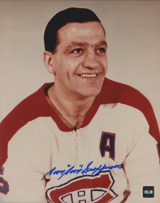 Bernie "Boom Boom" Geoffrion Signed Canadiens 8x10 Photo (COJO)