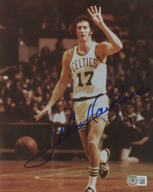 John Havlicek Signed Celtics 8x10 Photo (Beckett)