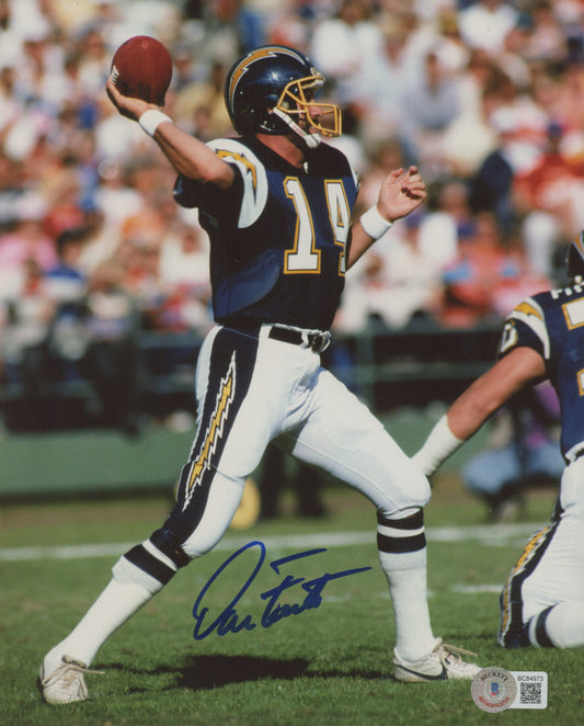 Dan Fouts Signed Chargers 8x10 Photo (Beckett)