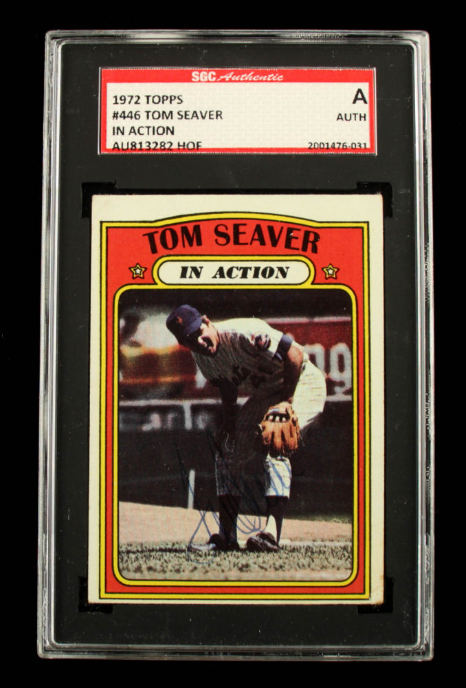 Tom Seaver Signed 1972 Topps #446 IA (SGC)