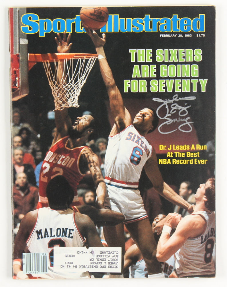 Julius "Dr. J" Erving Signed 1983 Sports Illustrated Magazine (JSA)