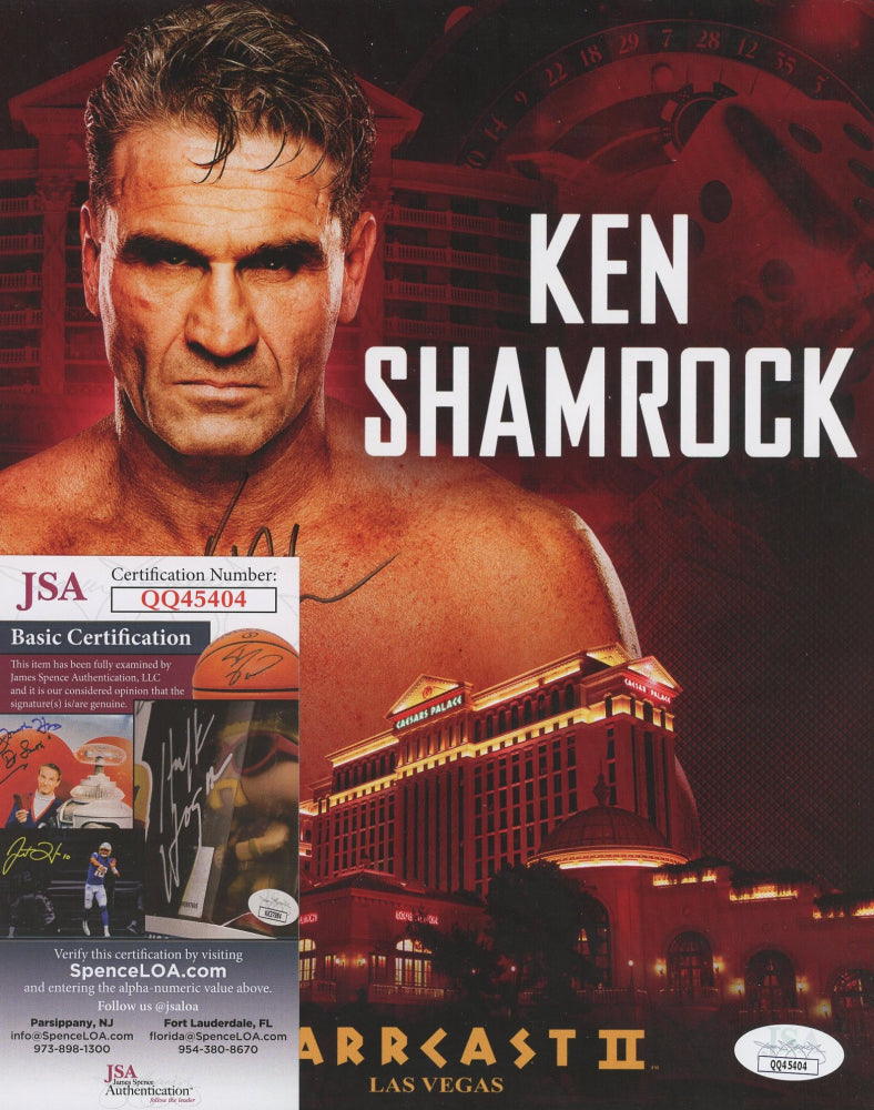 Ken Shamrock Signed UFC 8x10 Photo (JSA)