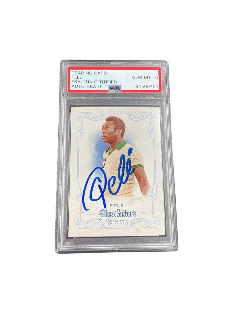 Pele Signed 2013 Topps Allen and Ginter #130A - Autograph Graded PSA 10