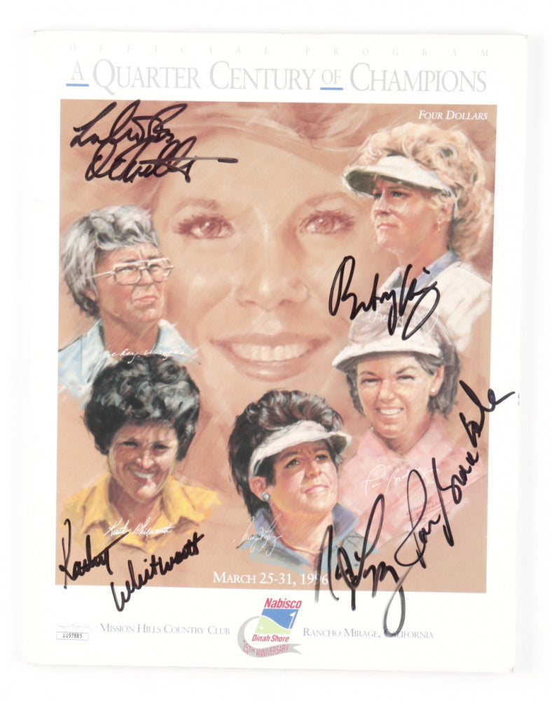 Official 1996 Program- A Quarter Century of Champions Signed (PSA) by (5) with Pat Bradley, Betsy King, Nancy Lopez, Kathy Whitworth