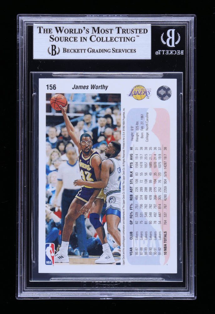 James Worthy Signed 1992-93 Upper Deck #156 (BGS)