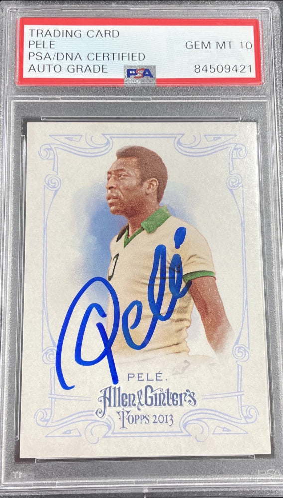 Pele Signed 2013 Topps Allen and Ginter #130A - Autograph Graded PSA 10