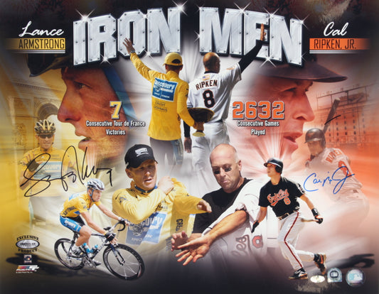 Cal Ripken Jr. & Lance Armstrong Signed 16x20 Photo (Ironclad & MLB)