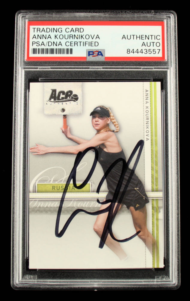 Anna Kournikova Signed 2007 Ace Authentic Straight Sets #7 (PSA)