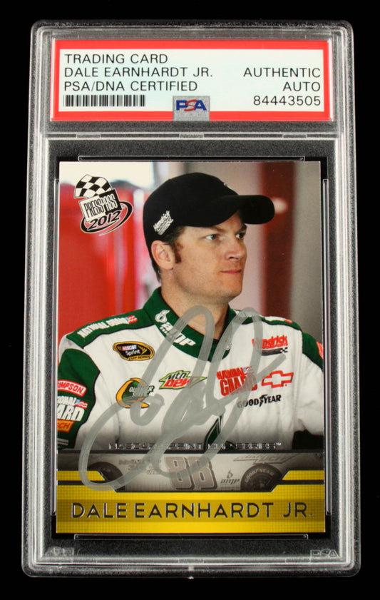 Dale Earnhardt Jr. Signed 2012 Press Pass #10 (PSA)