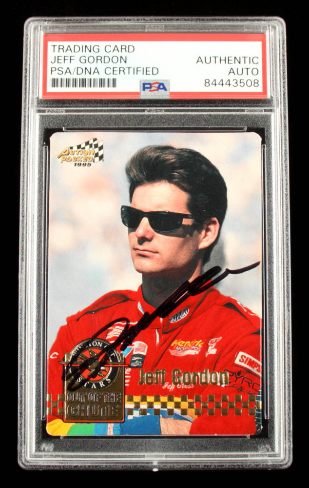 Jeff Gordon Signed 1995 Action Packed Stars #24 OC (PSA)