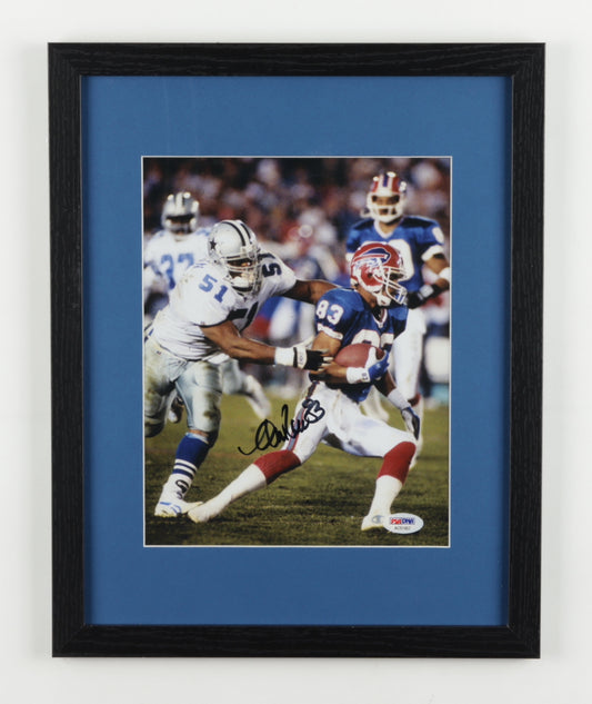 Andre Reed Signed Bills 12x15 Custom Framed Photo Display (PSA)