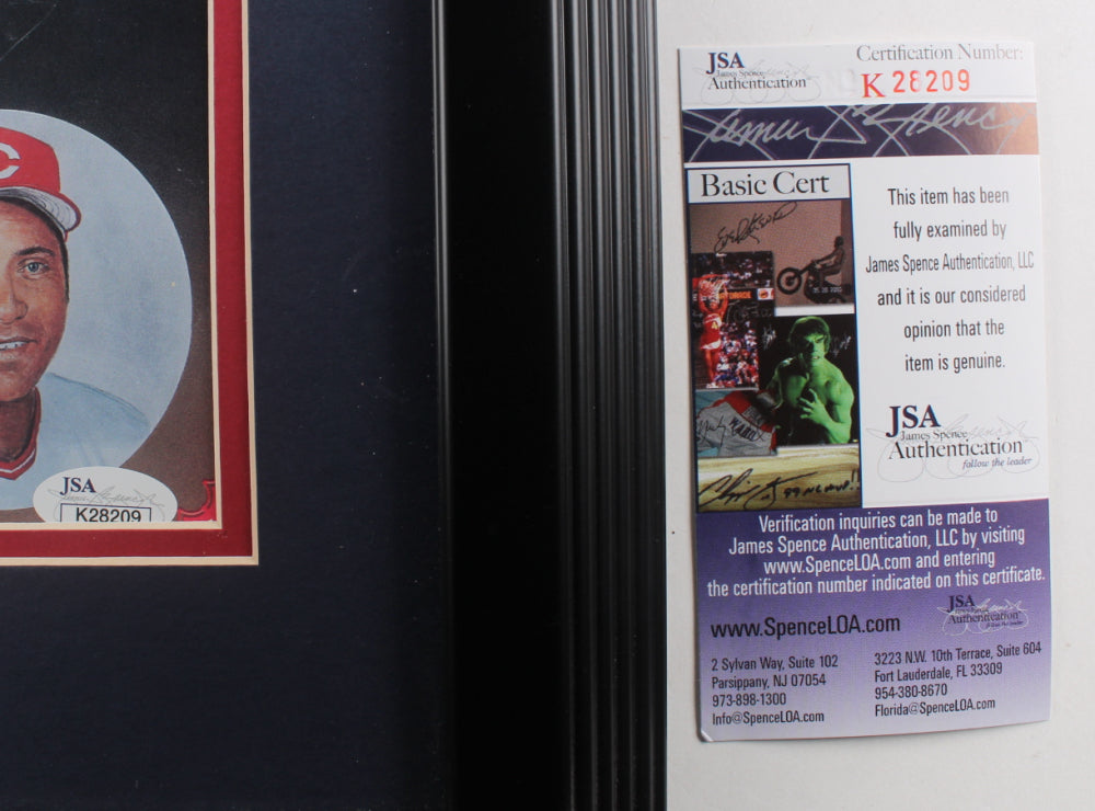 Carl Yastrzemski & Johnny Bench Signed (JSA) 13.5x16.5 Custom Framed 1989 Legends Magazine Display