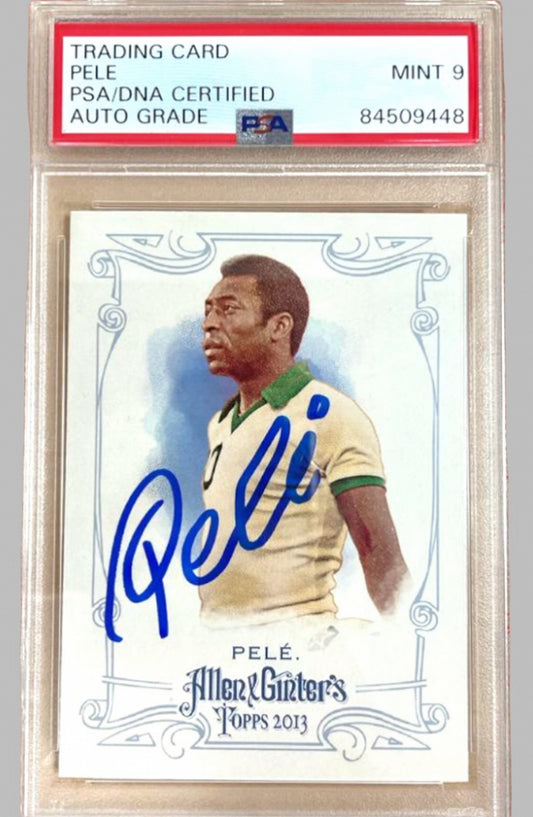 Pele Signed 2013 Topps Allen and Ginter #130A (PSA) Autograph Graded PSA 9