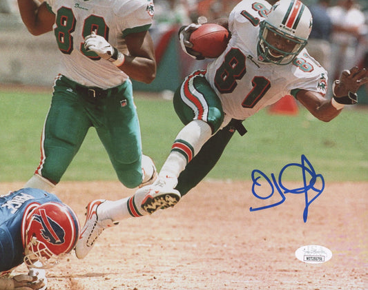 O. J. McDuffie Signed Dolphins 8x10 Photo (JSA)