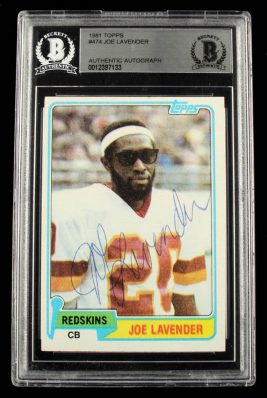 Joe Lavender Signed 1981 Topps #474 (BAS)