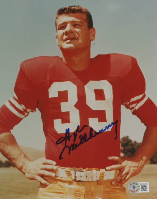 Hugh McElhenny Signed 49ers 8x10 Photo (Beckett)