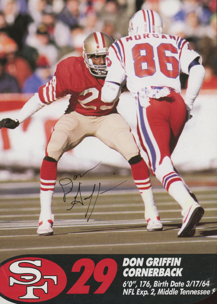 Don Griffin & Charles Haley Signed 49ers 8x10 Photo (Beckett)