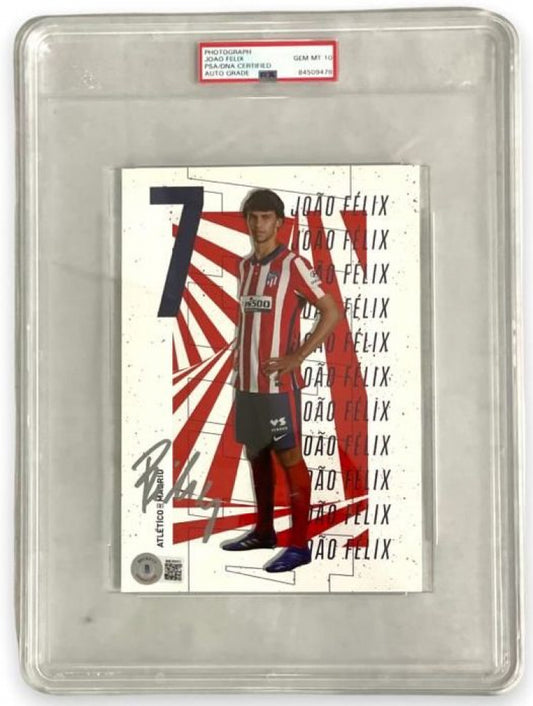 Joao Felix Signed 4x6 Post Card - Autograph Graded (PSA) - 10
