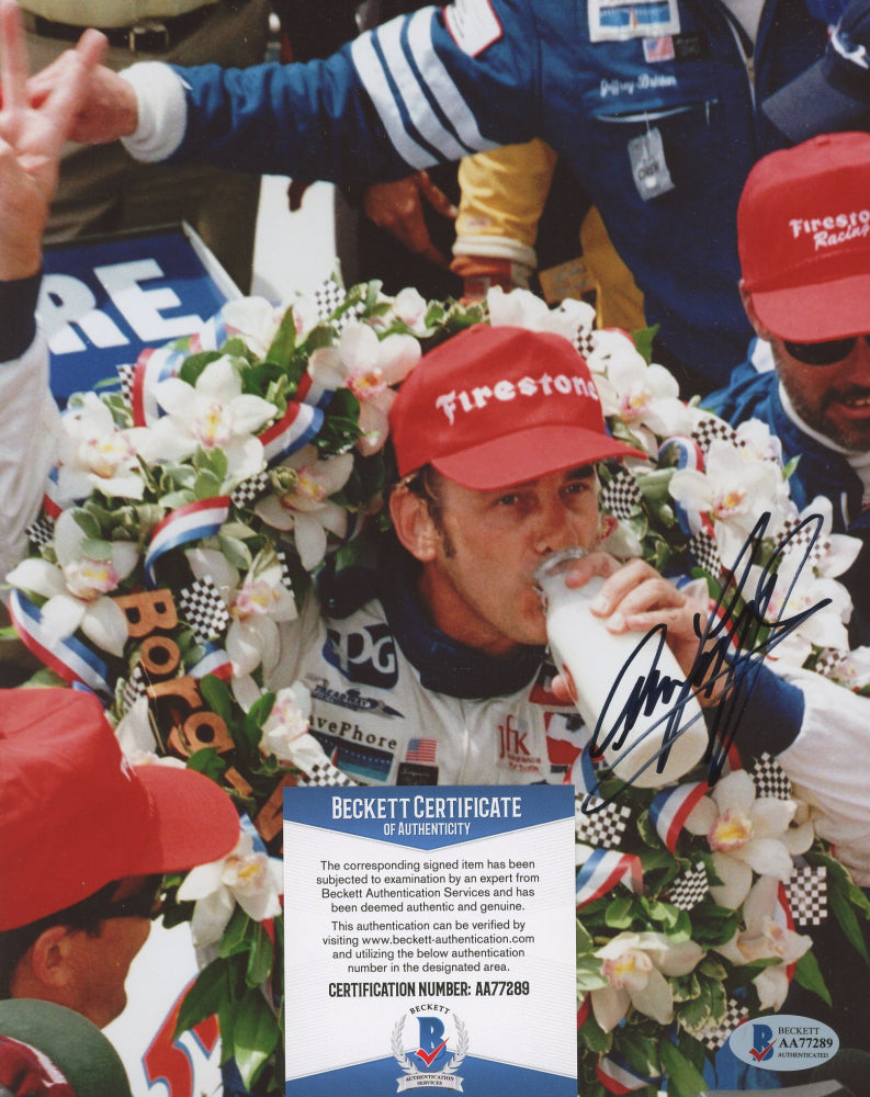 Arie Luyendyk Signed 8x10 Photo (Beckett)