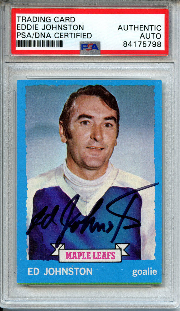 Eddie Johnston Signed 1973-74 Topps #23 DP (PSA)