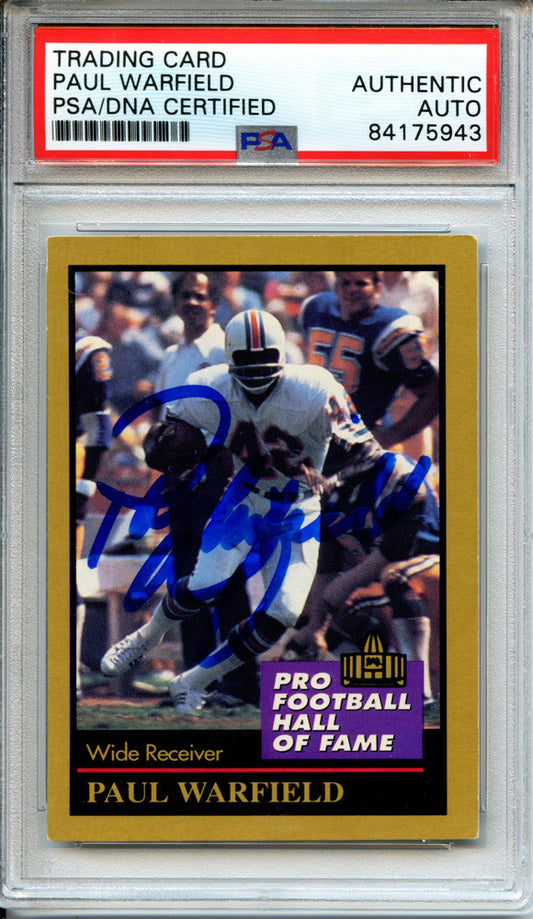 Paul Warfield Signed 1991 ENOR Pro Football HOF #148 (PSA)