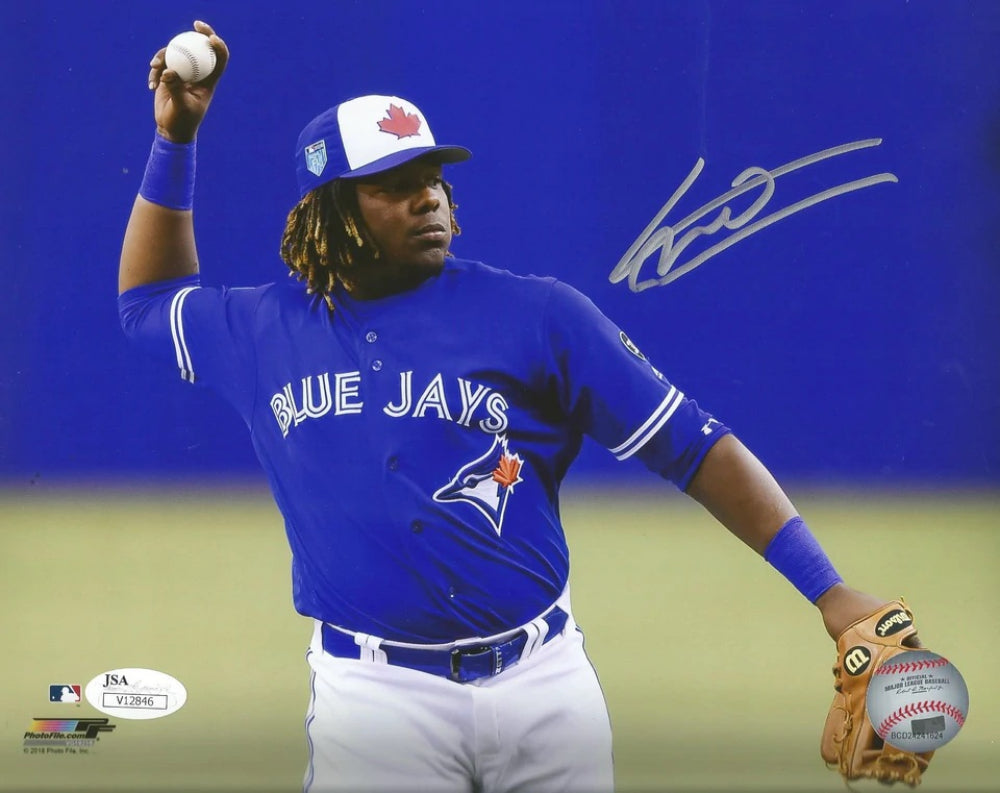 Vladimir Guerrero Signed Blue Jays 11x14 Photo (JSA)