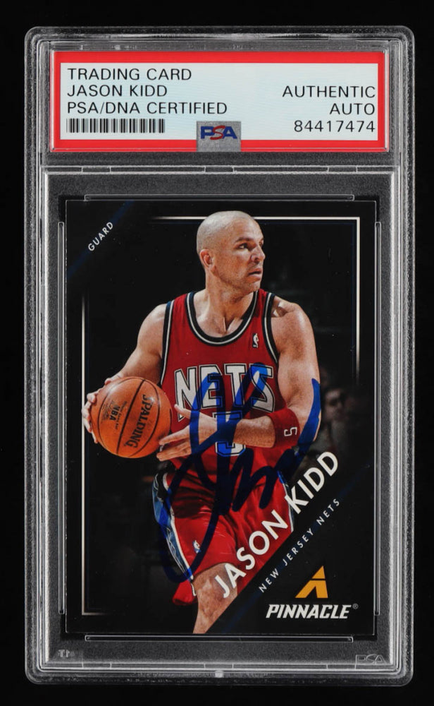 Jason Kidd Signed 2013-14 Pinnacle #292 (PSA)