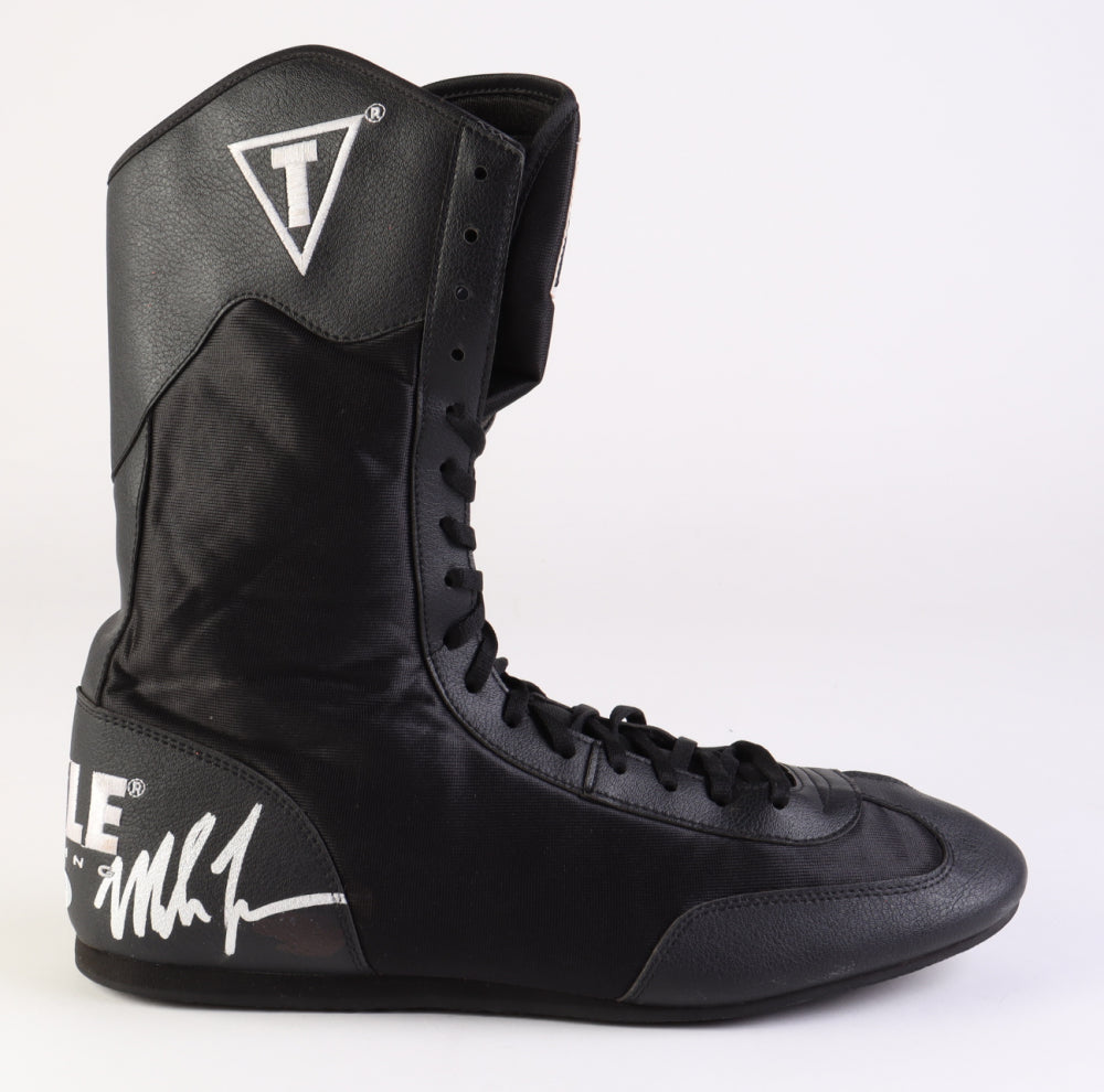 Mike Tyson Signed Title Boxing Boot (PSA)