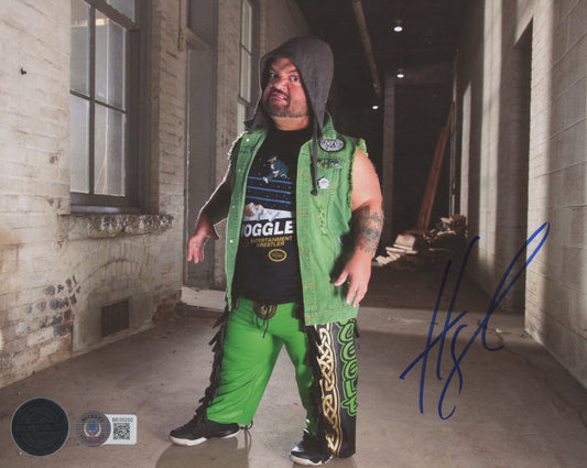 Hornswoggle Signed WWE 8x10 Photo (Beckett)