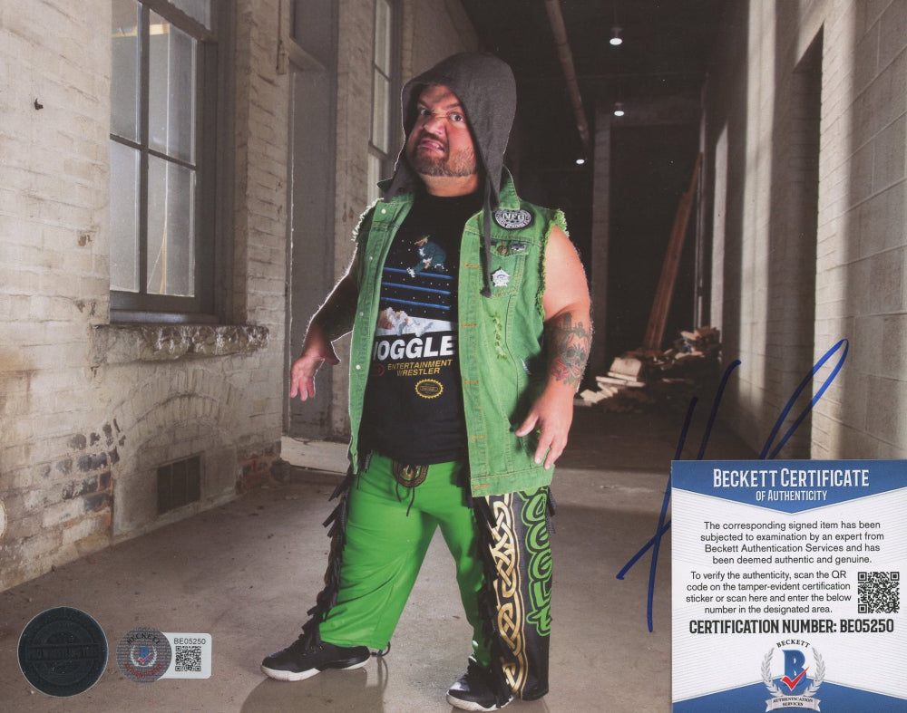 Hornswoggle Signed WWE 8x10 Photo (Beckett)